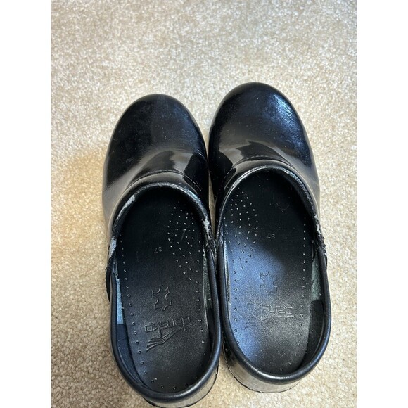 Dansko Shoes Women's Size (37) 6.5 Black Professional Clogs Shoes - Picture 4 of 12